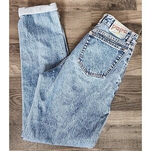 Vintage Pepe Jeans Jeans Womens 26 Blue Light Wash Low Rise Bootcut Y2K 1985